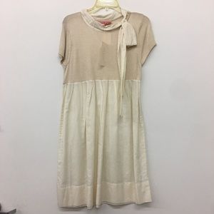 Manoush Tie Neck Dress - Cream
